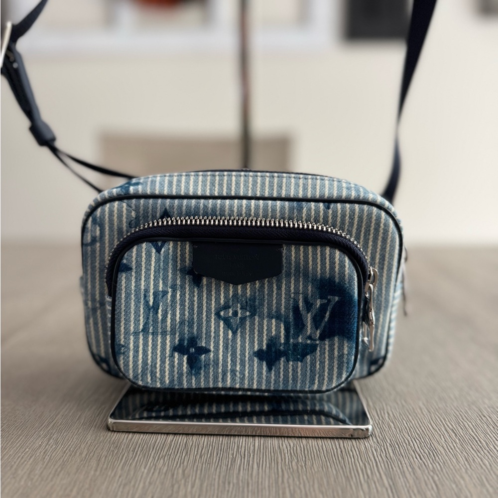LV Denim Watercolor Outdoor Pouch